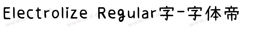 Electrolize Regular字字体转换